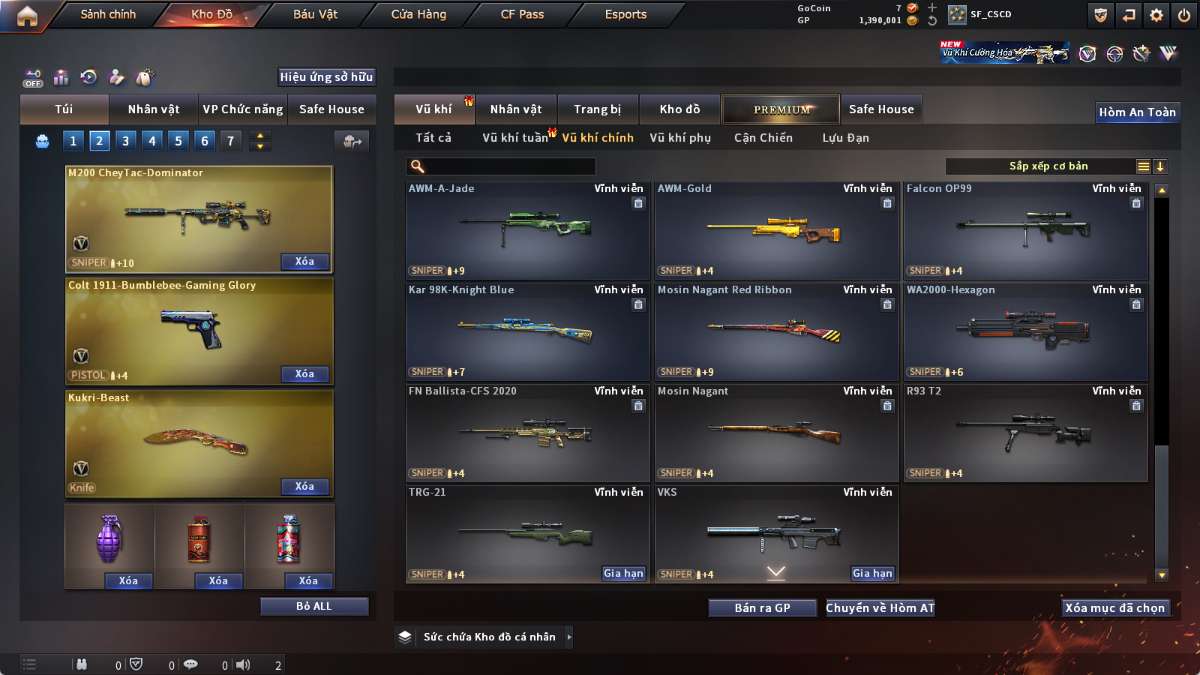 shop acc cf uy tin gia re
